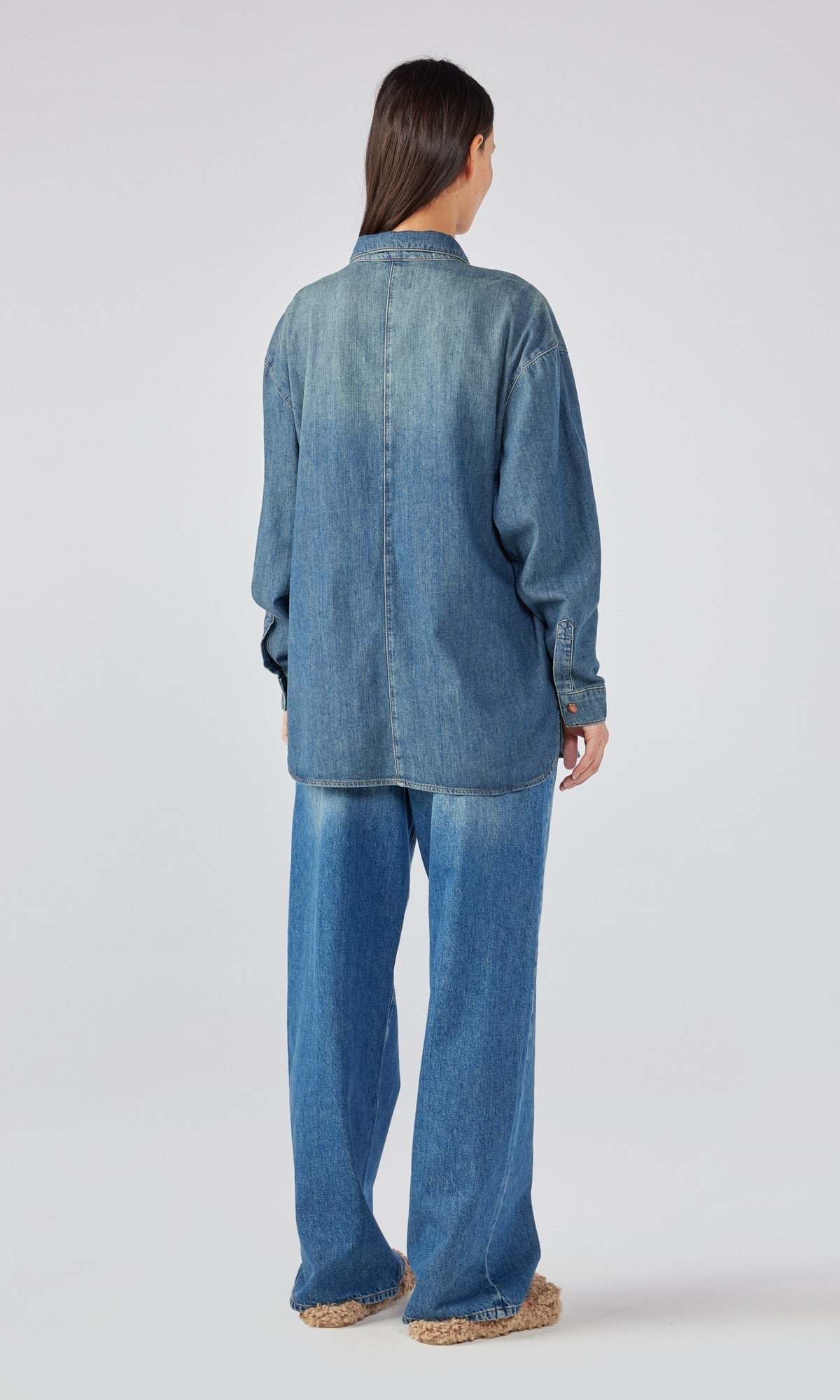 Ms. Charlotte Classic Denim Shirt - Classic Indigo