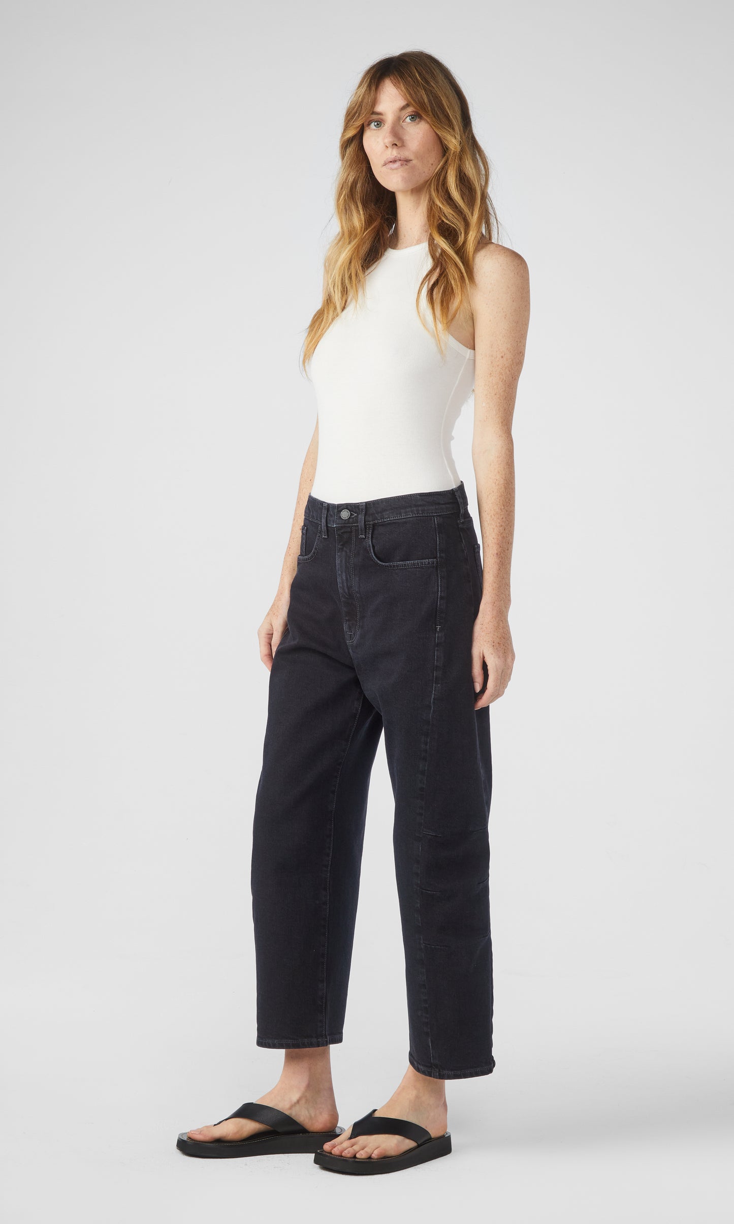 Ms. Walker Mid Rise Constructed Jean - Loved Black