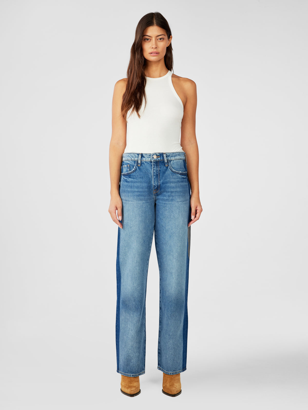 Birkin Mid-rise Straight Leg Jean - Shadow Indigo