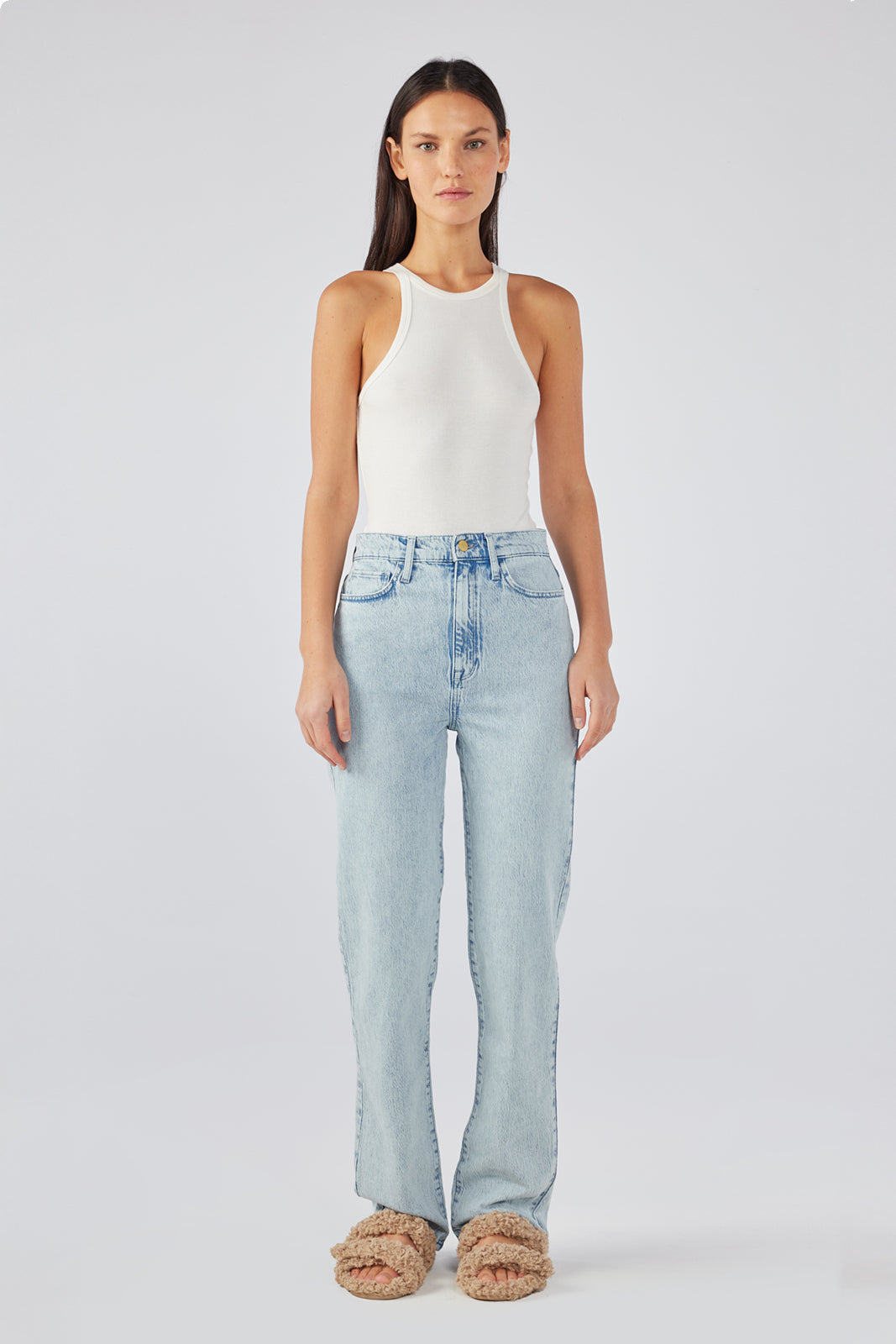 Triarchy V-High Rise Straight Leg - Summer Light Indigo
