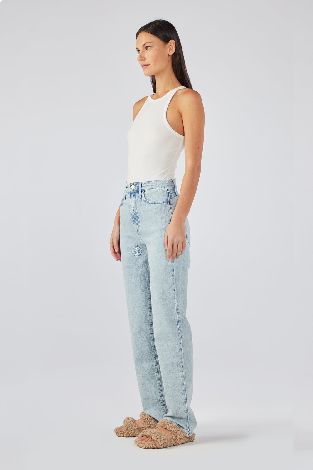 Triarchy V-High Rise Straight Leg - Summer Light Indigo