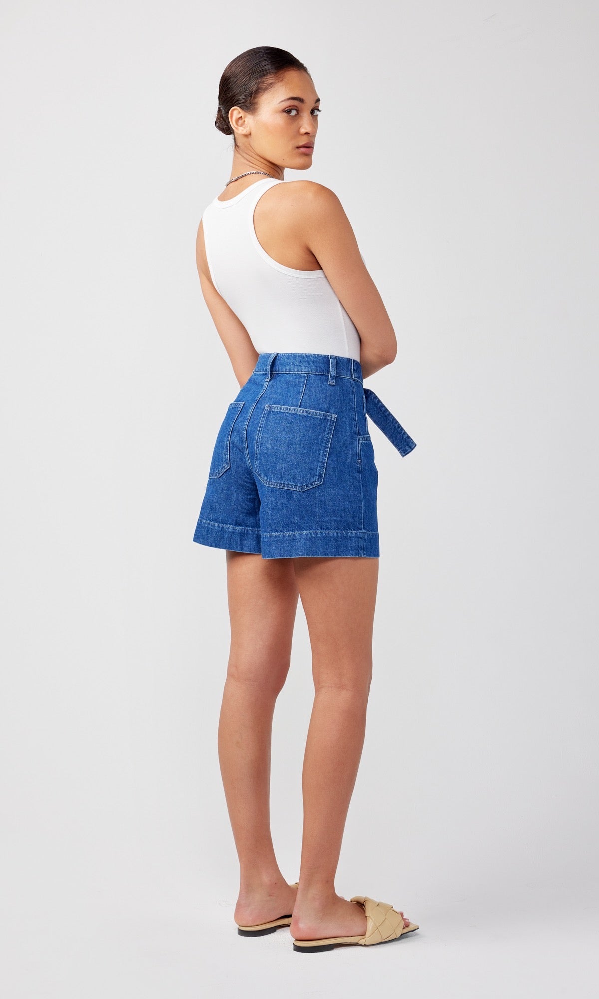 Eliza Short - Medium Indigo