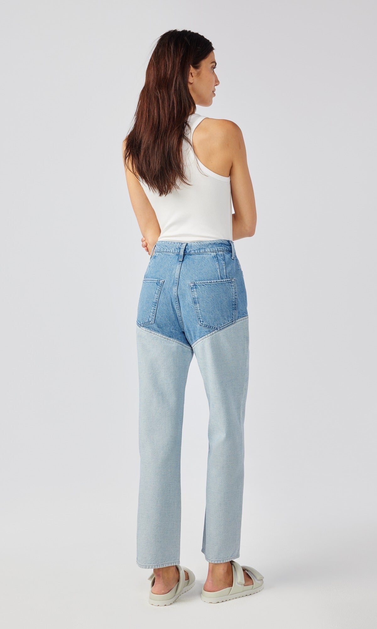 Reverse Stirrup Jean - Light Indigo
