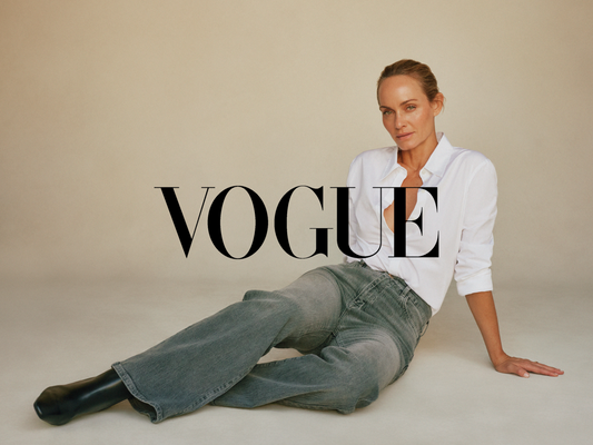 Amber Valletta Teams Up With Sustainable Denim Brand Triarchy on an Exclusive Edit