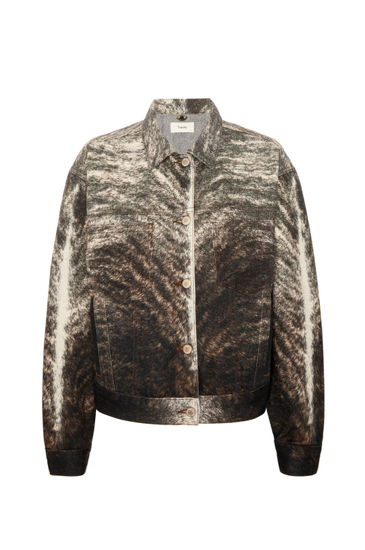 Charlie Boyfriend Denim Jacket - Cowhide (PRE-ORDER)