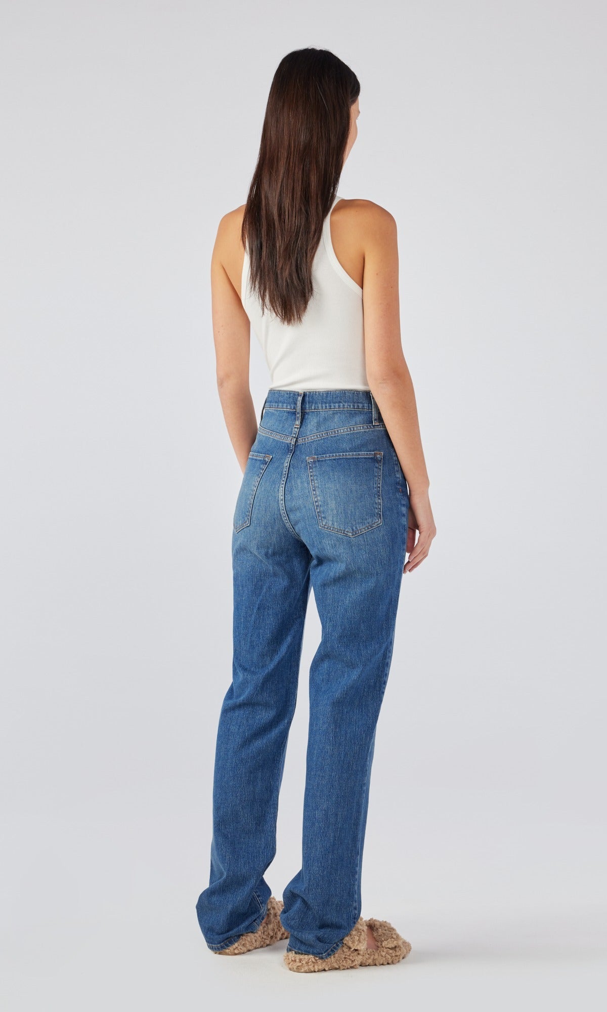 Women's indigo hotsell straight leg jeans