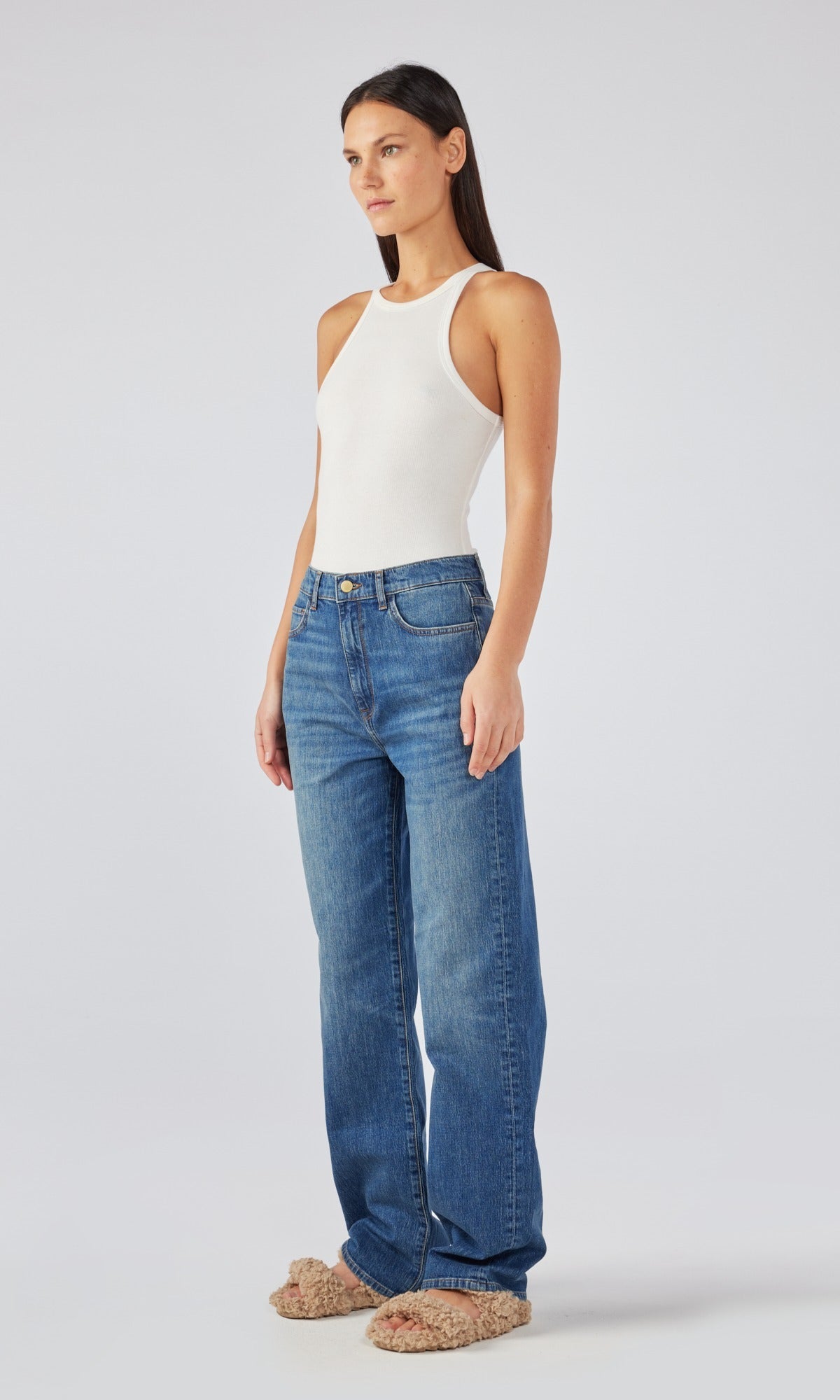 TRIARCHY High-Rise Wide-Leg Jeans