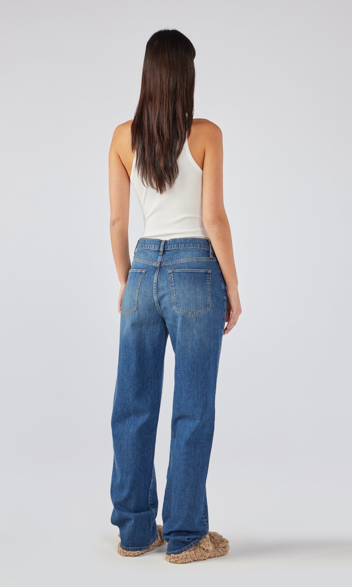 Wide Fit Organic Jean in Ozone Wash Denim – non