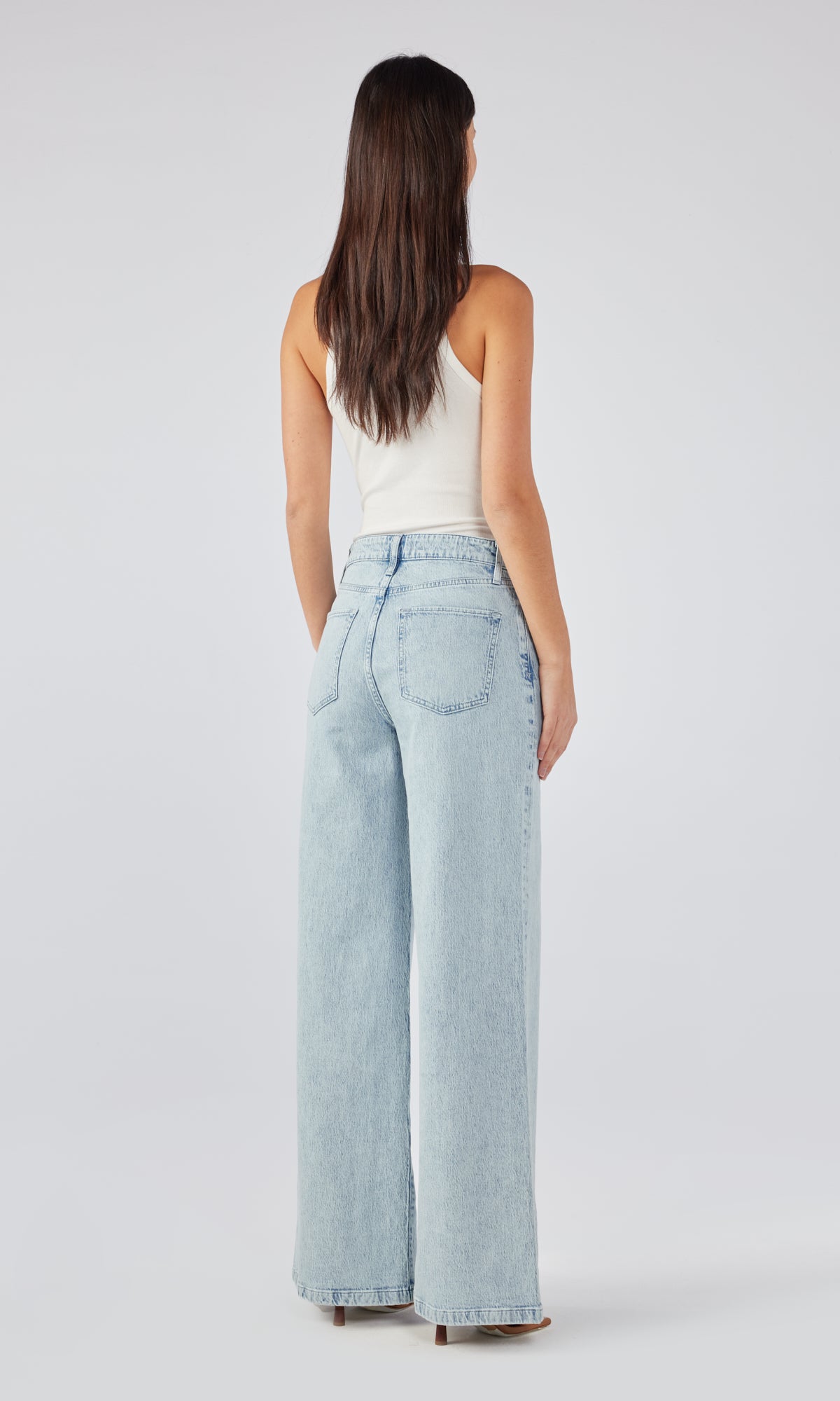 Fonda High Rise Wide Leg - Summer Light Indigo