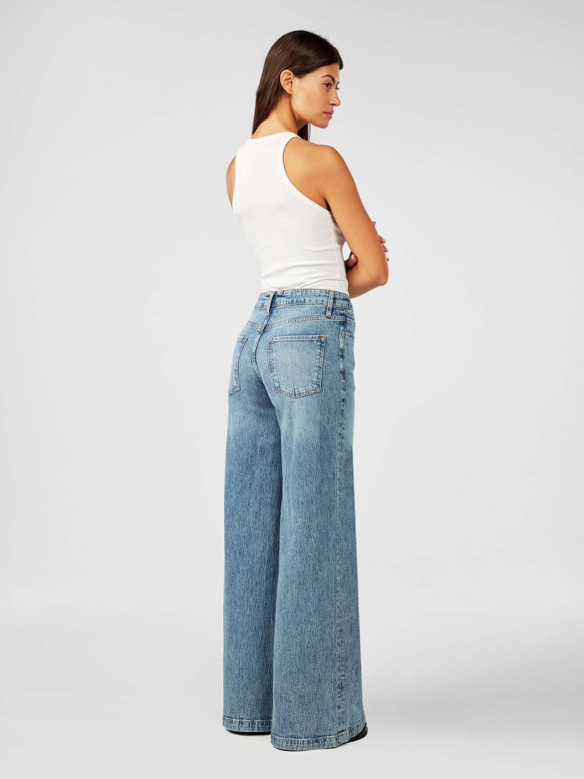 Fonda High Rise Wide Leg - Prime Indigo