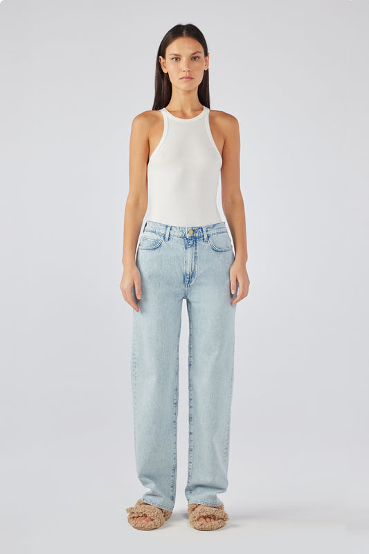 Ms. Keaton High Rise Baggy Jean - Summer Light Indigo