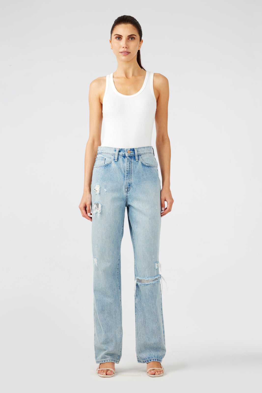 Primrose High-Rise Relaxed Jean - Metallic Moonwashed Indigo