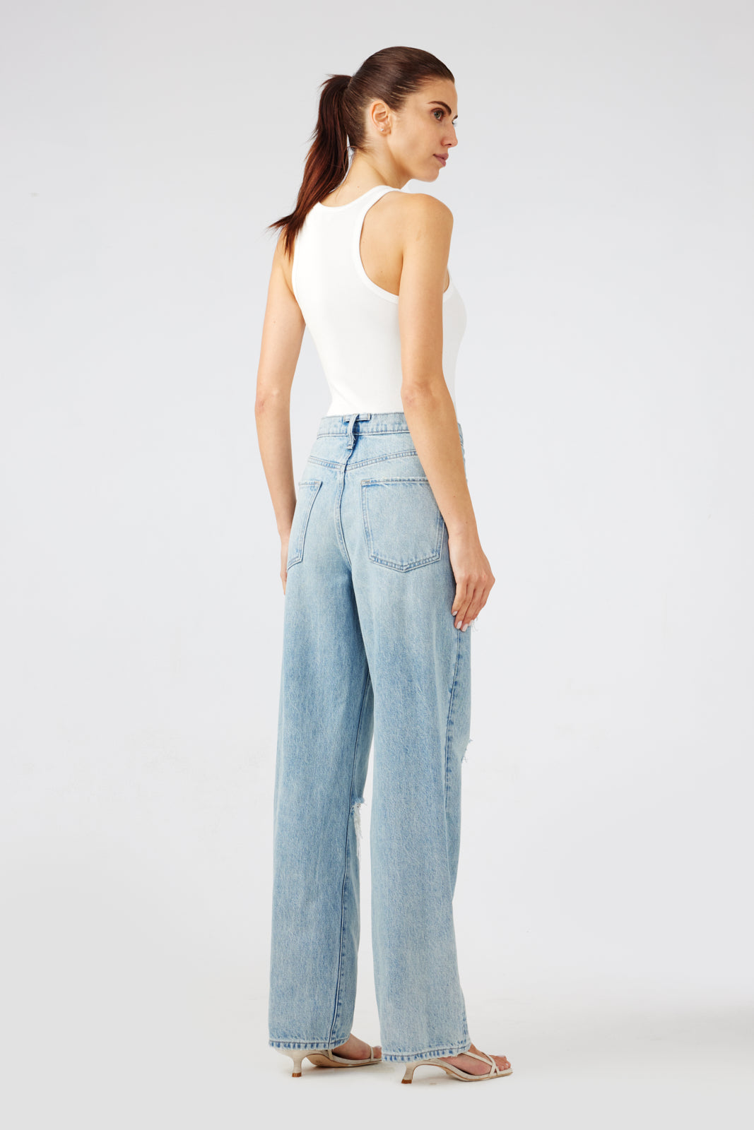 Primrose High-Rise Relaxed Jean - Metallic Moonwashed Indigo