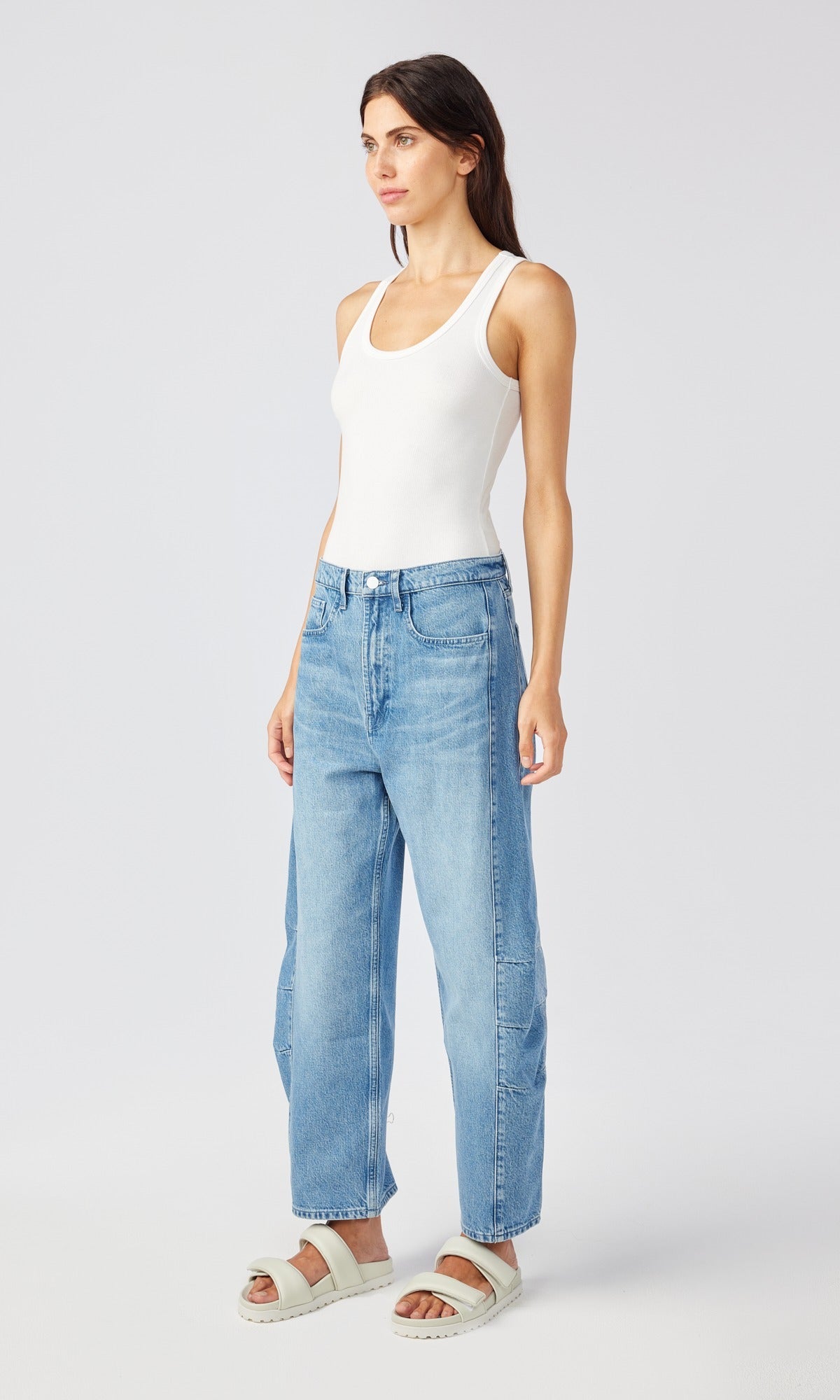 Ms. Walker Mid Rise Constructed Jean - Loved Indigo